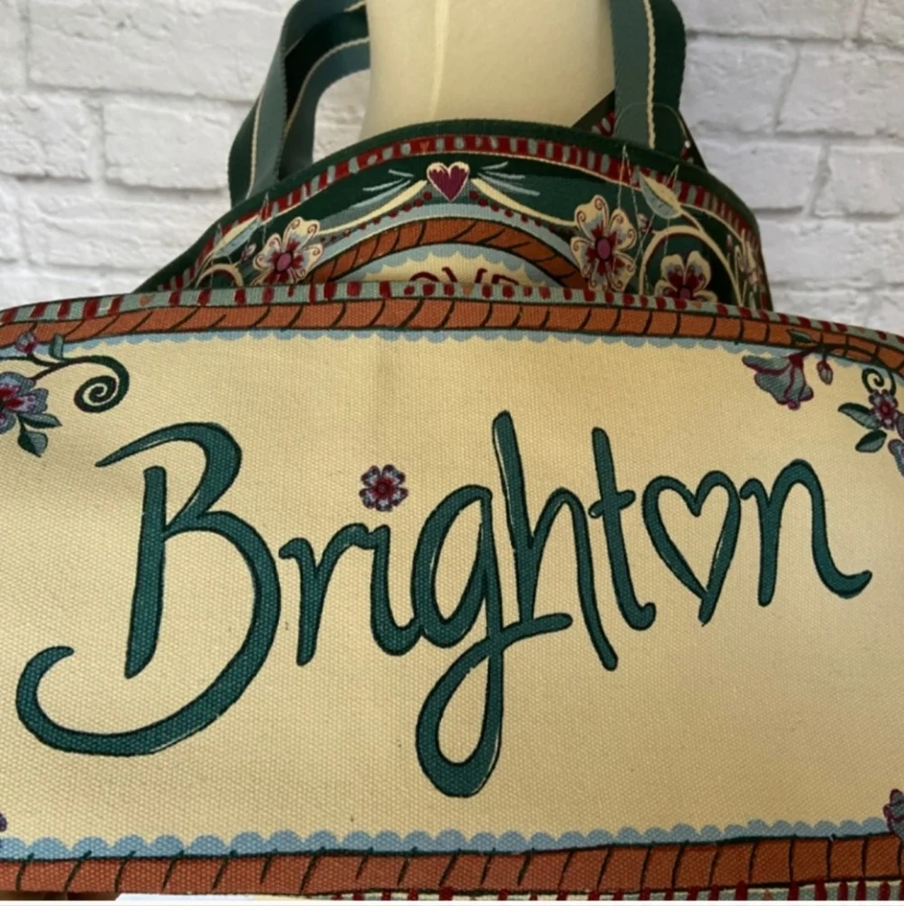 Brighton Bella Tile Love is All You Need Tote, NWT - Picture 4 of 8